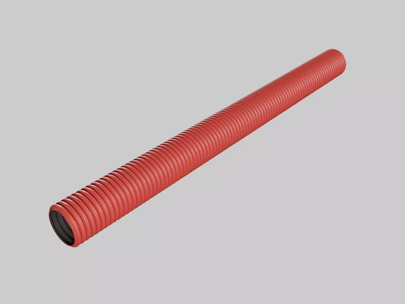 Rigid double-walled corrugated pipes for cable protection 3D model_0