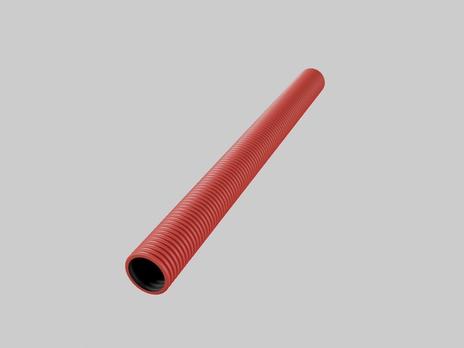 Rigid double-walled corrugated pipes for cable protection 3D model_3