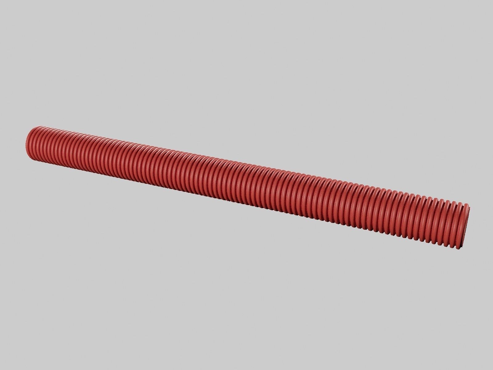 Rigid double-walled corrugated pipes for cable protection 3D model_1