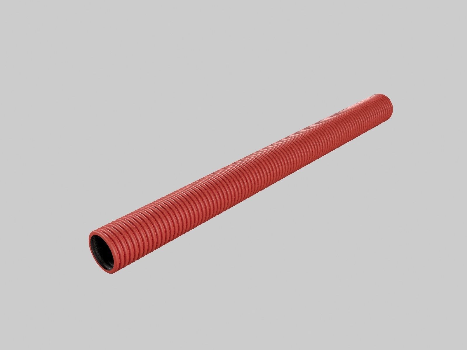 Rigid double-walled corrugated pipes for cable protection 3D model_2