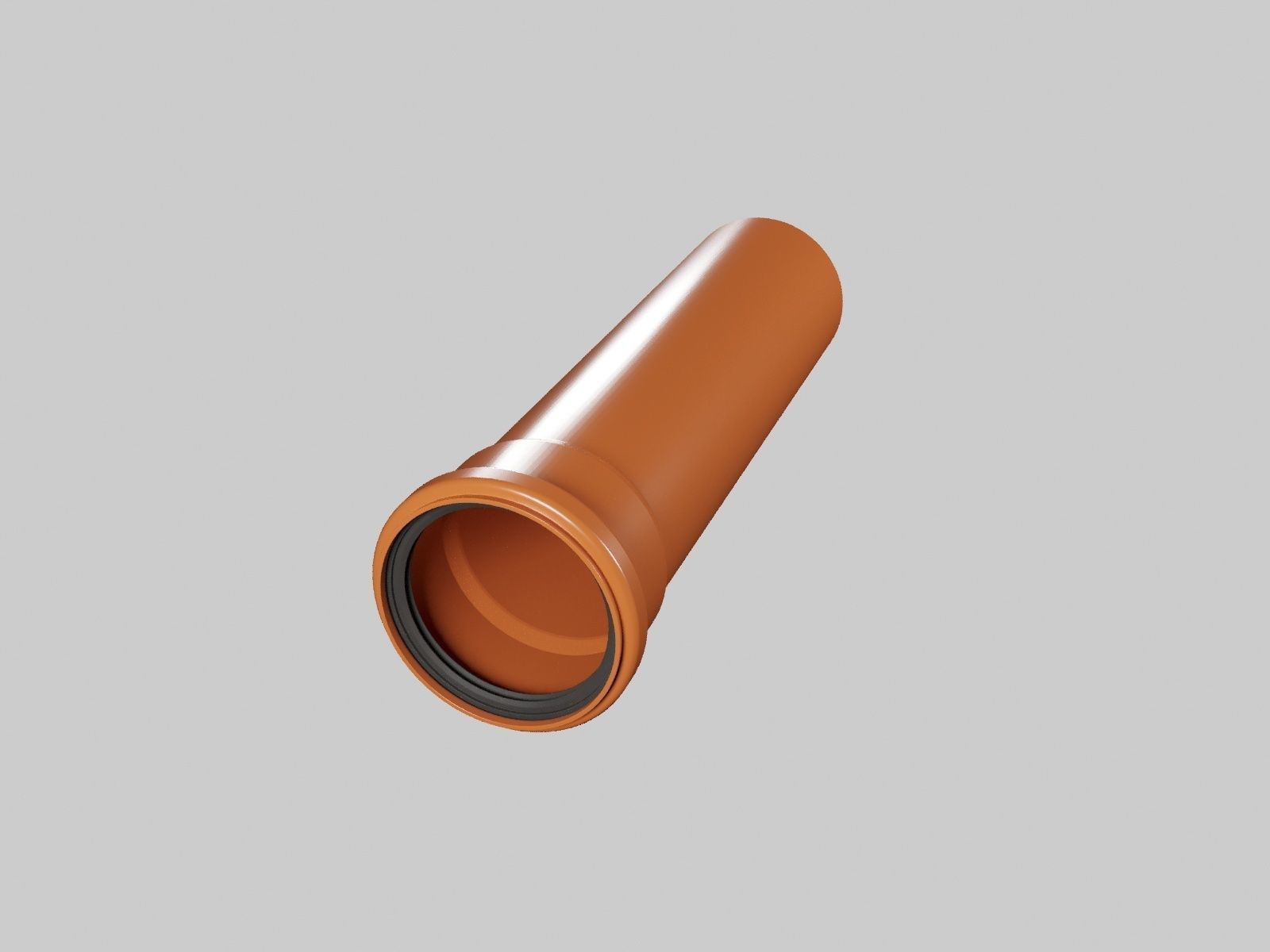 PVC and UPVC pipes 3D model_2