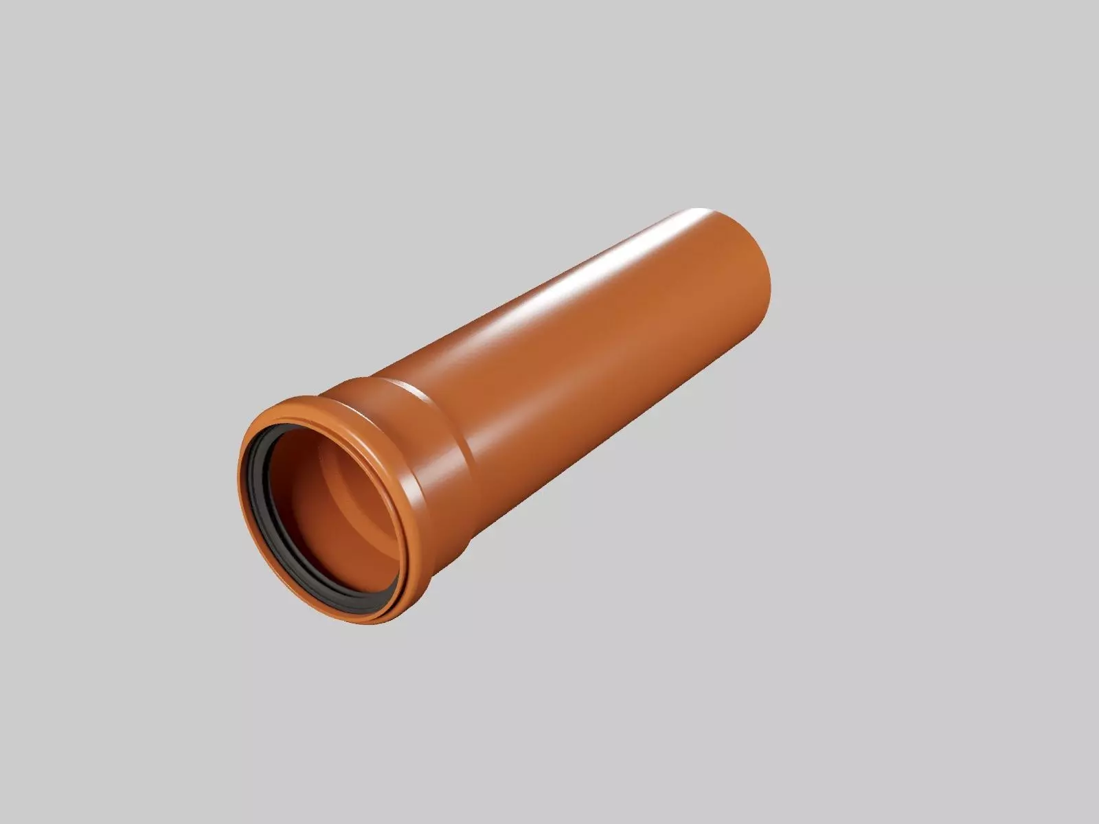 PVC and UPVC pipes 3D model_0