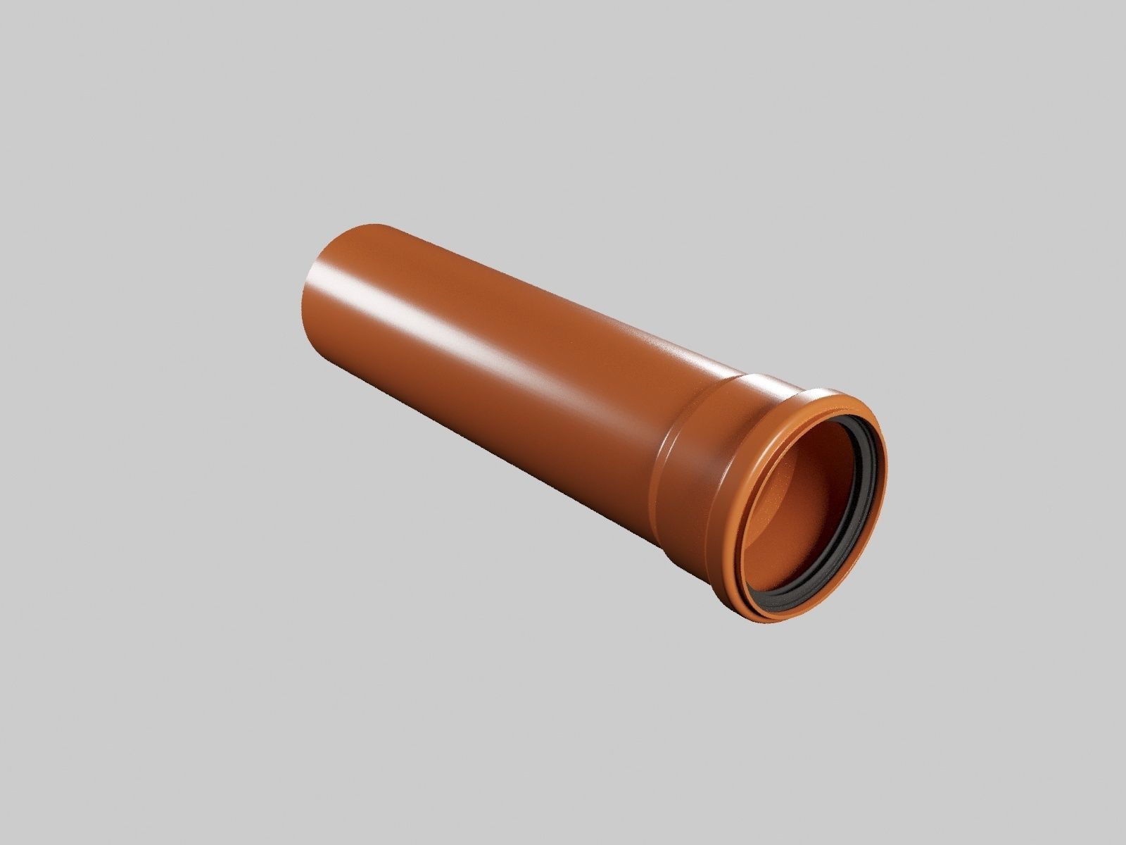 PVC and UPVC pipes 3D model_4