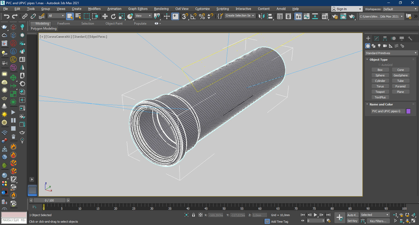PVC and UPVC pipes 3D model_7