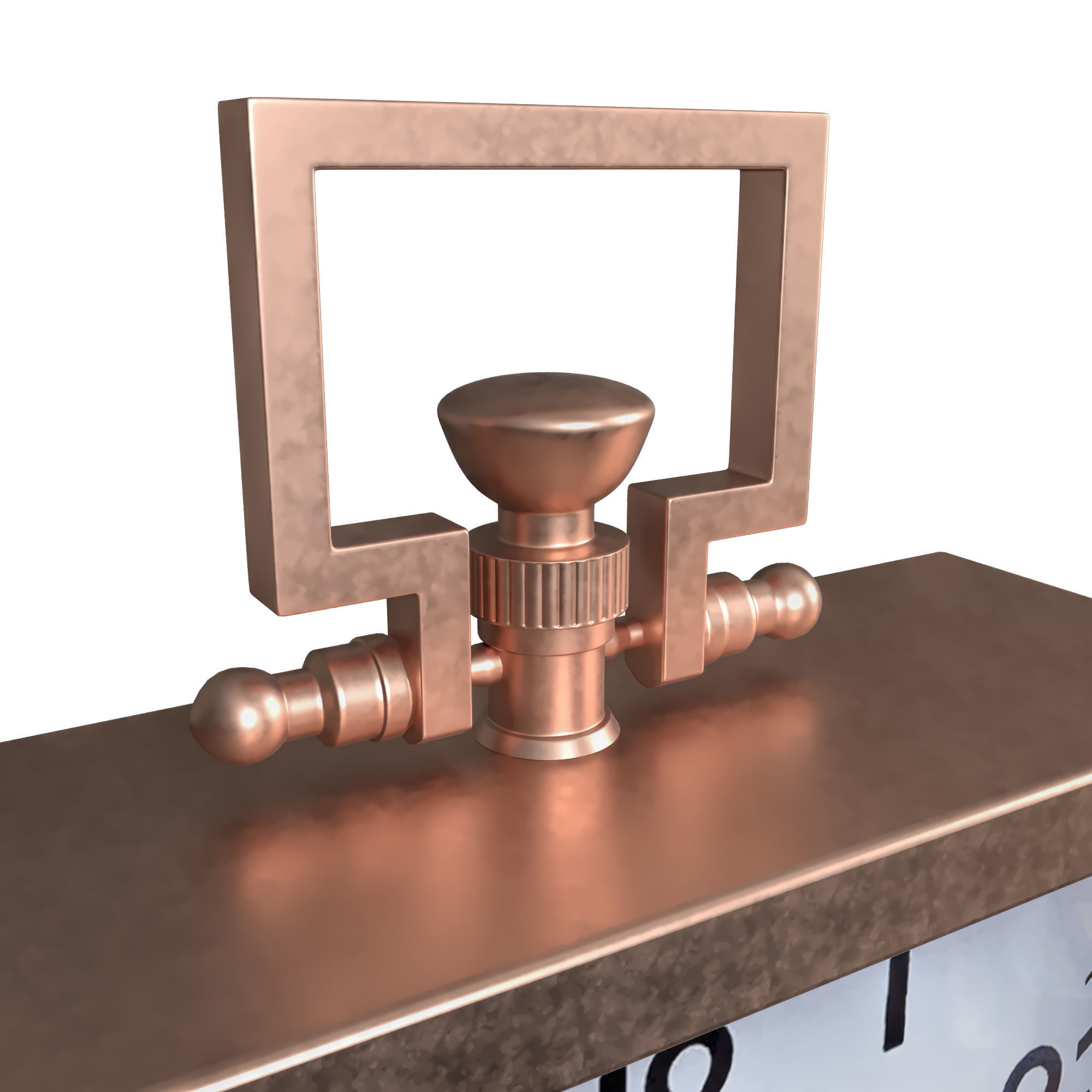 table clock 7 3D model_2