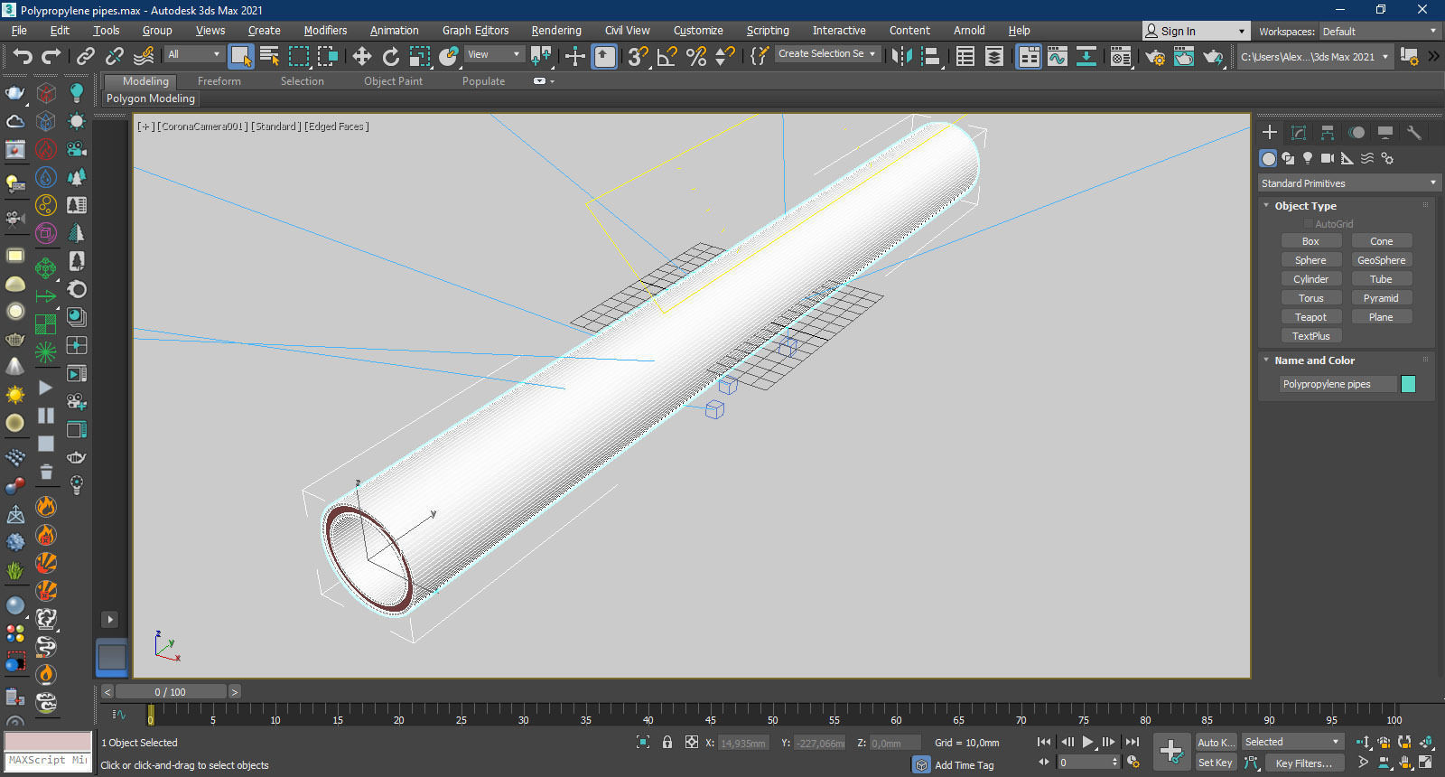 Polypropylene pipes 3D model_7