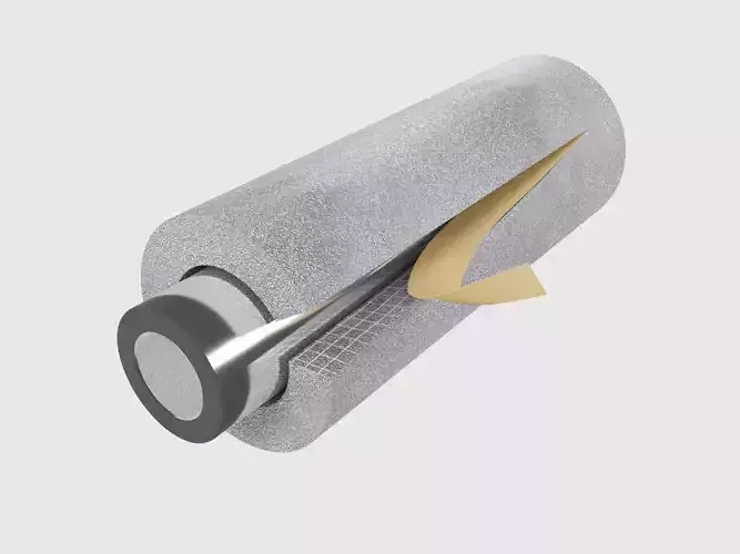 Pipe insulation 3D model
