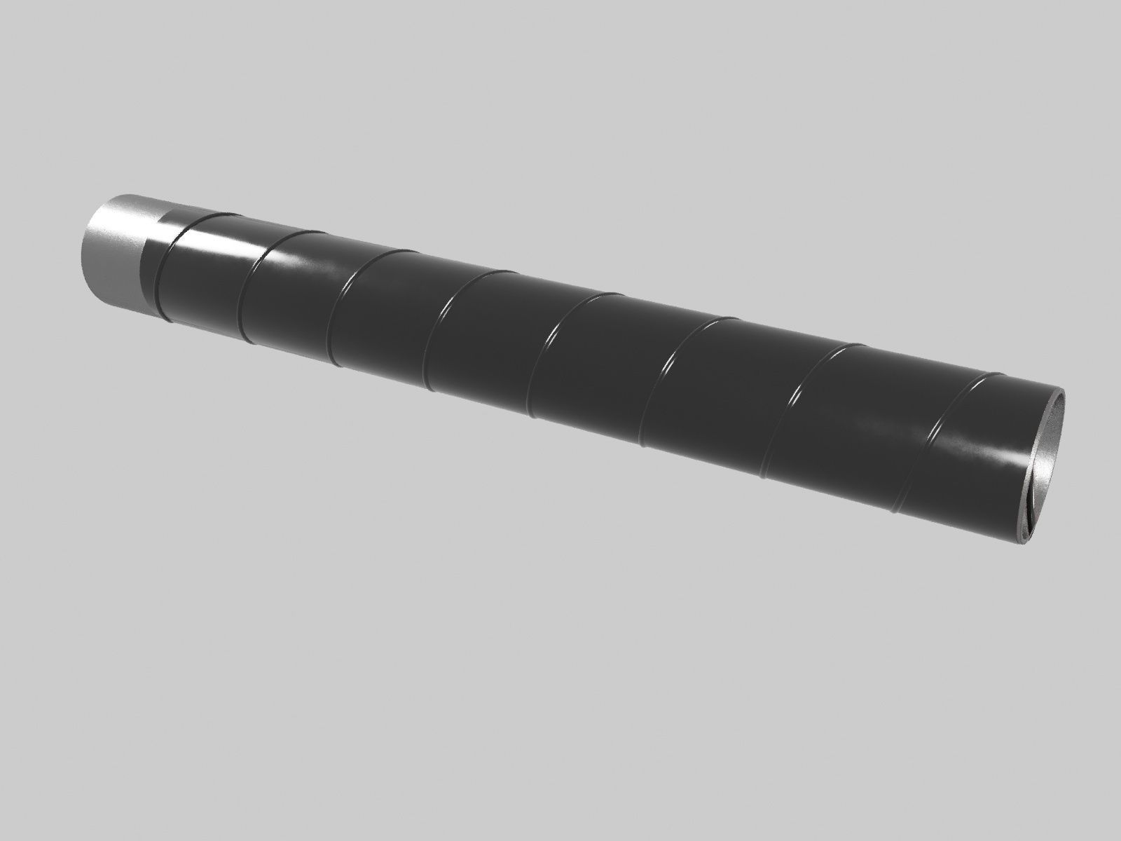 Pipe in VUS insulation 3D model_2