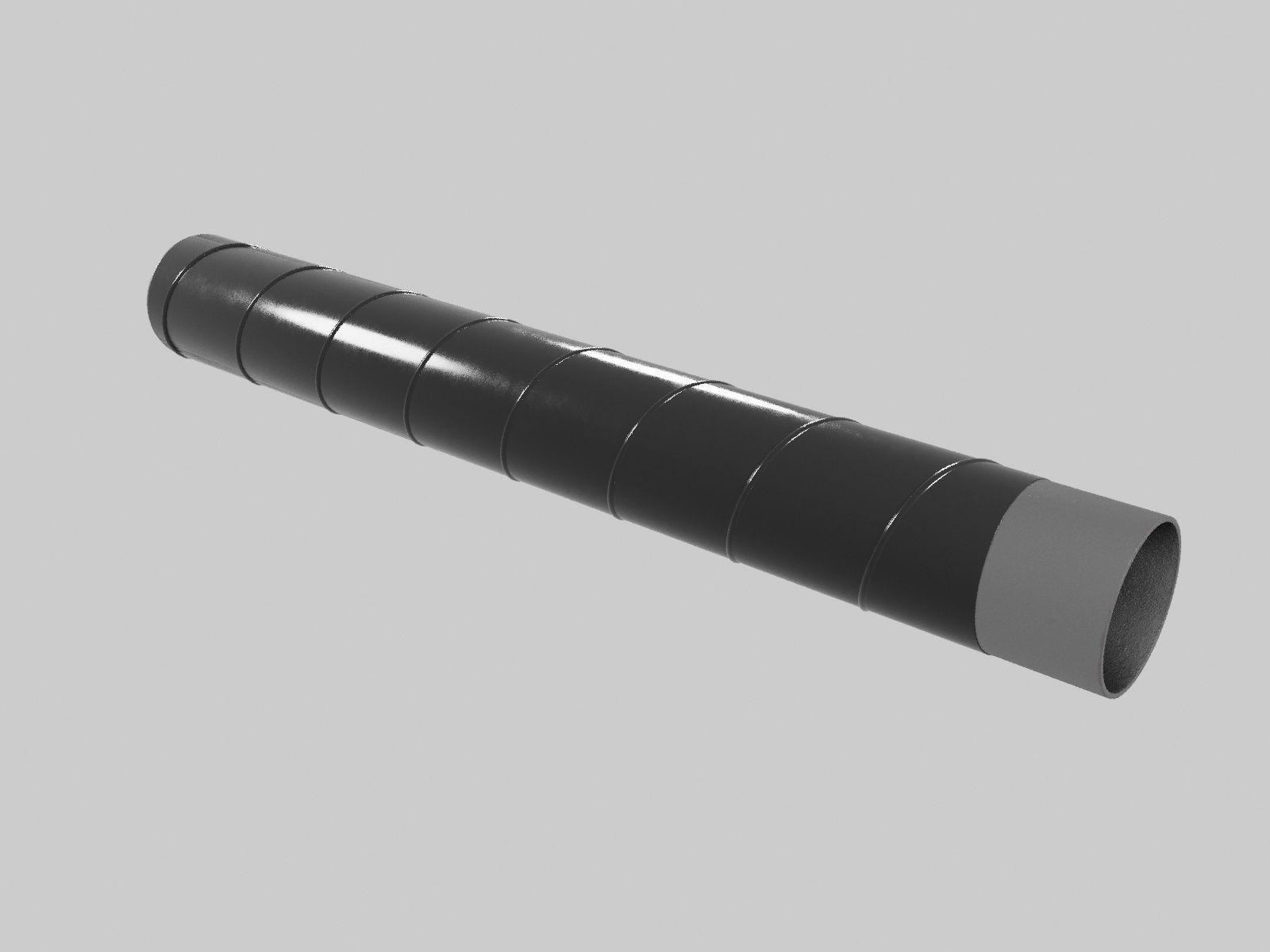 Pipe in VUS insulation 3D model_6