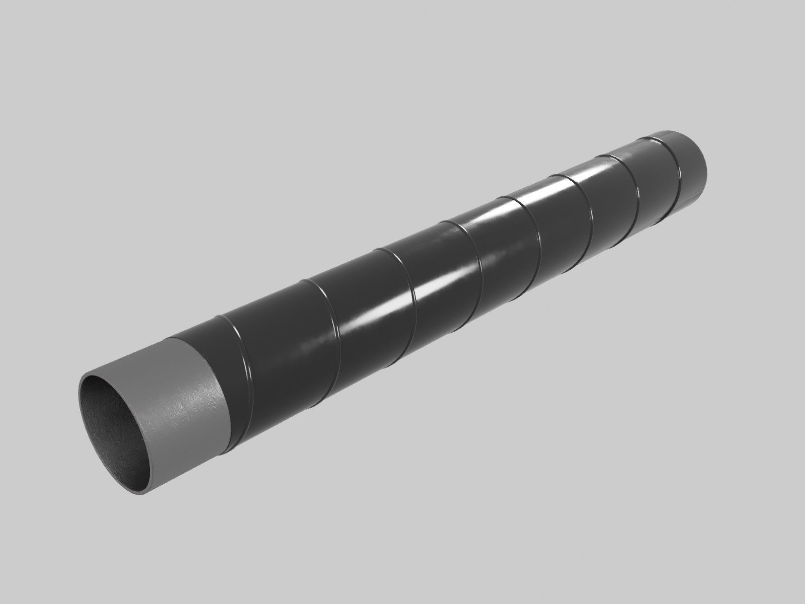 Pipe in VUS insulation 3D model_4