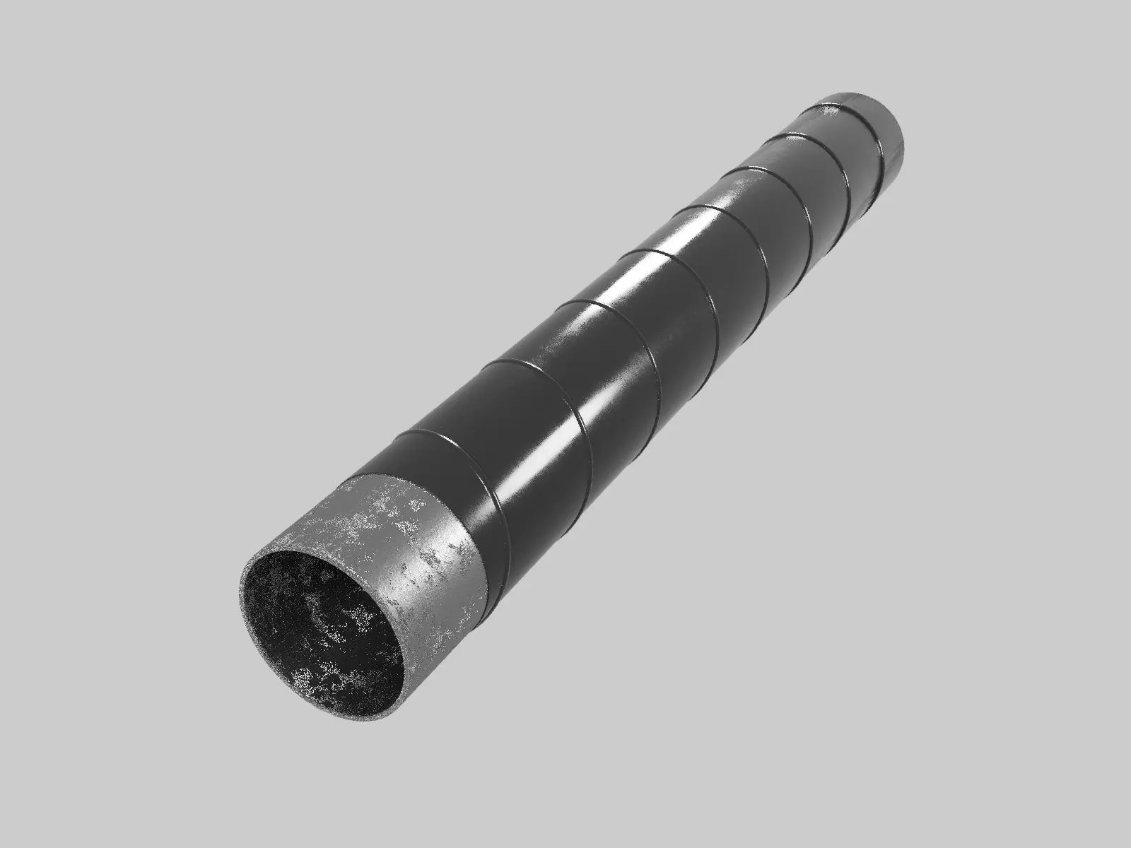 Pipe in VUS insulation 3D model_0