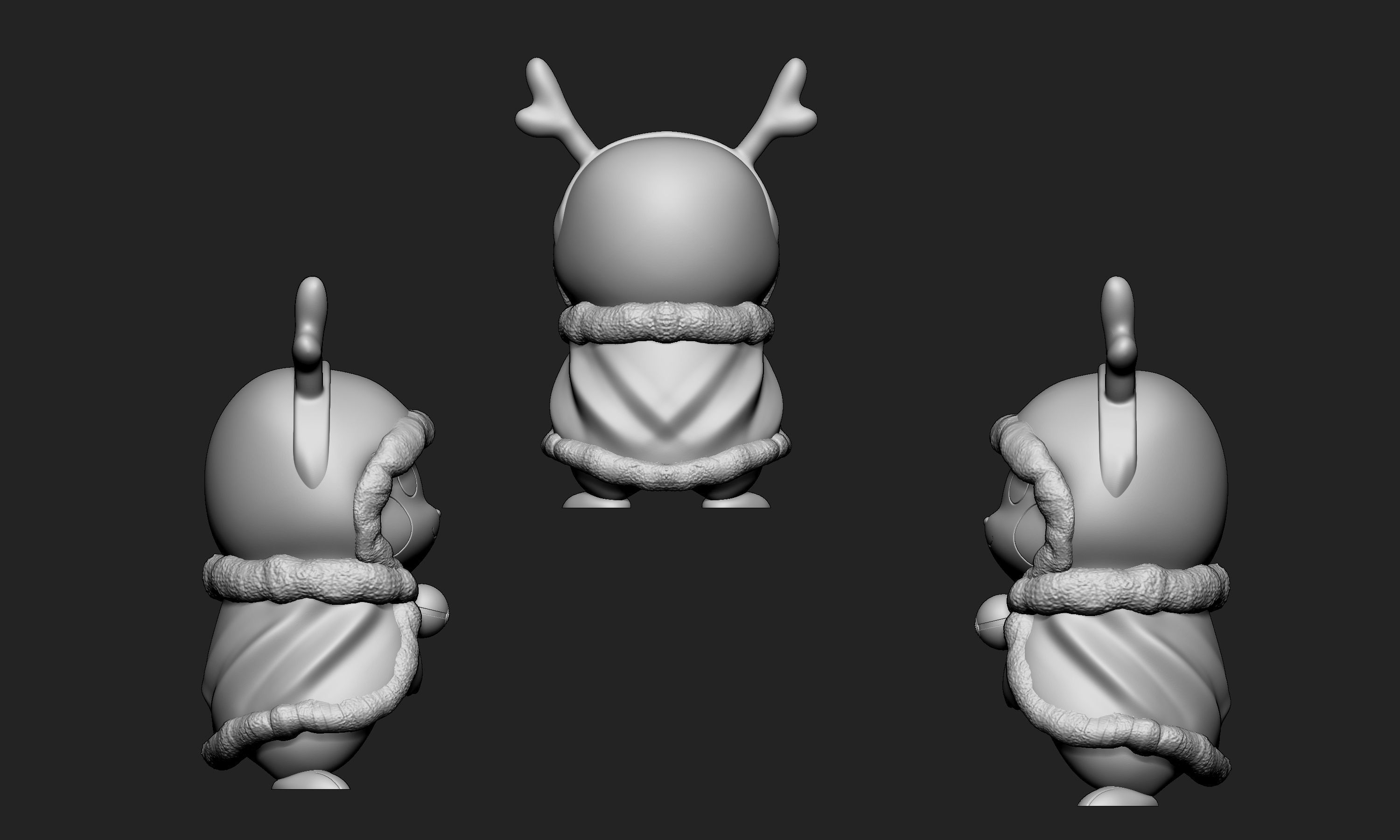 Pokemon - Christmas Pikachu Free 3D print model_7