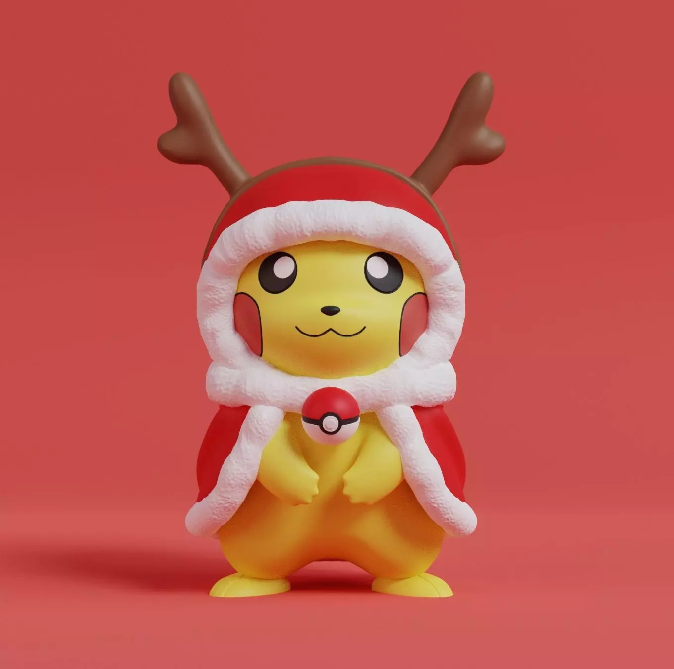 Pokemon - Christmas Pikachu Free 3D print model_0