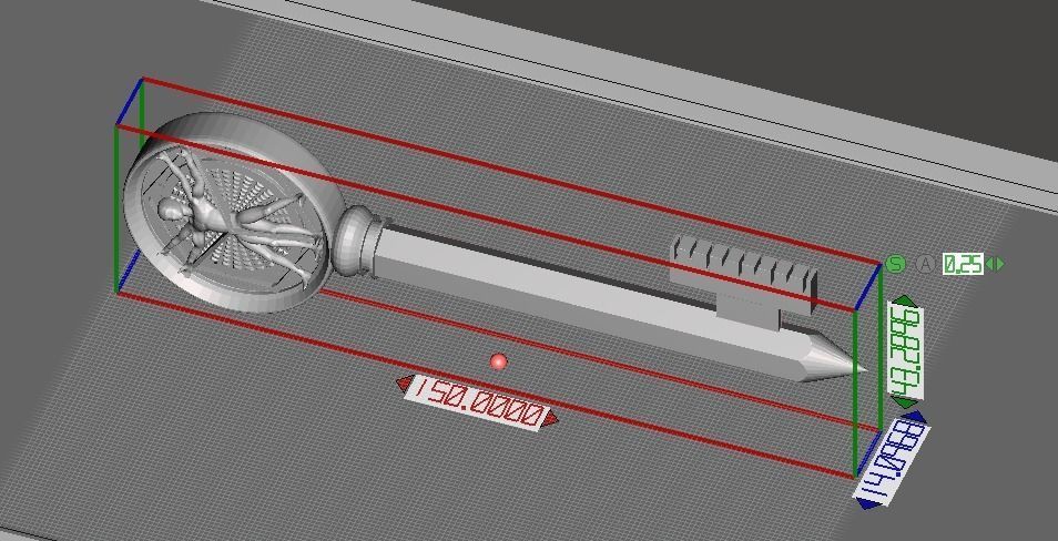Locke and Key Creation Key 3D print model_2