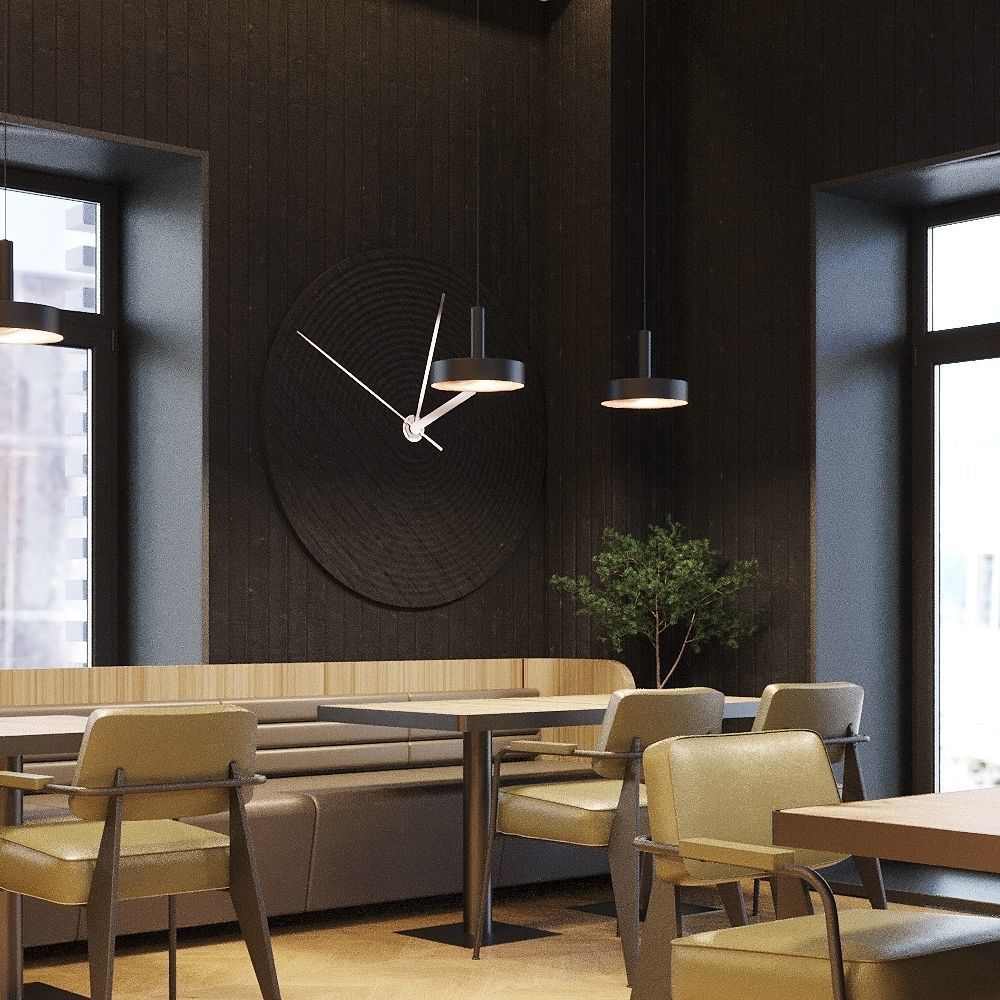 Coffee Shop 3D Model Interior Scene Low-poly 3D model_3