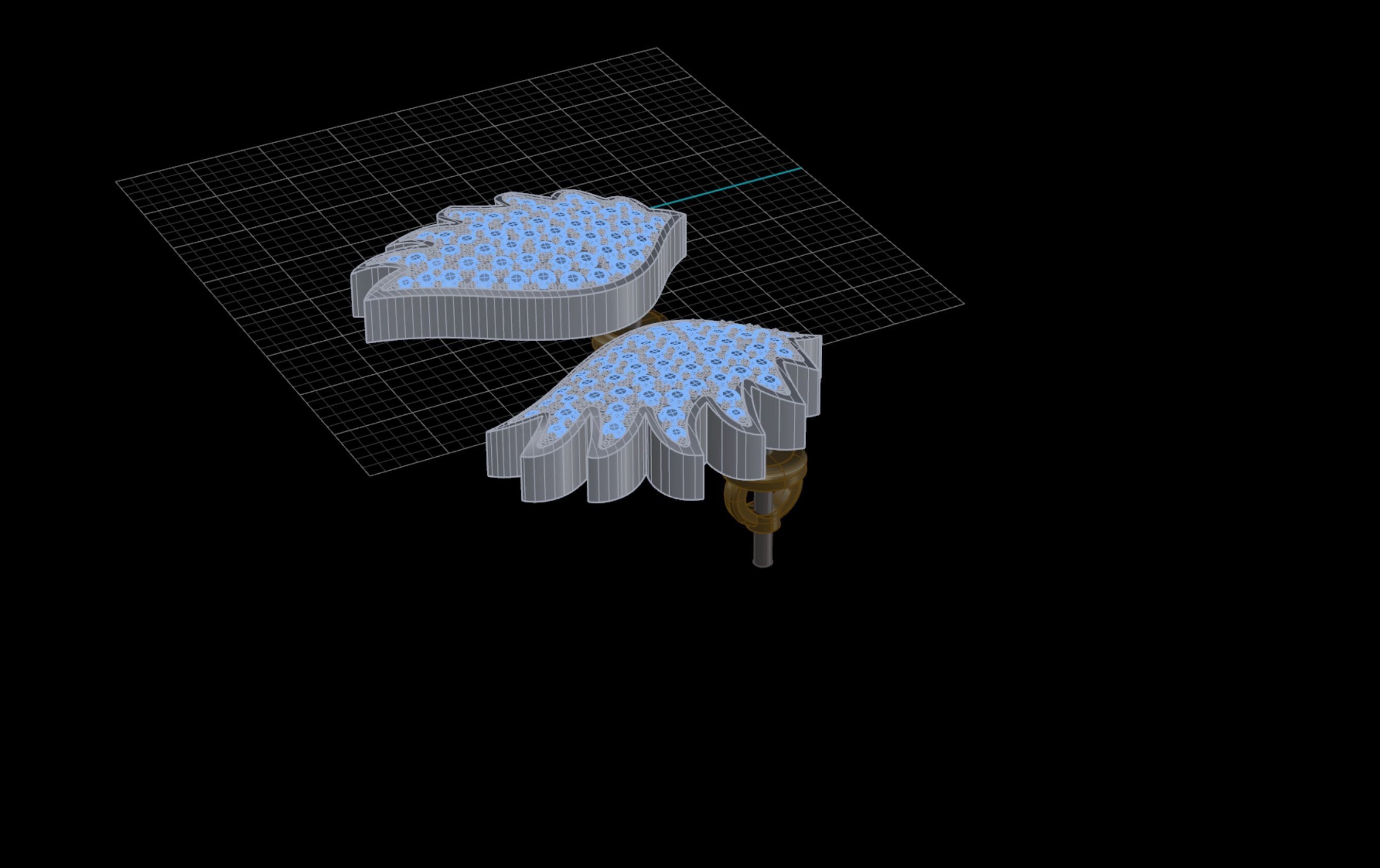 Wings Earrings 3D print model_7