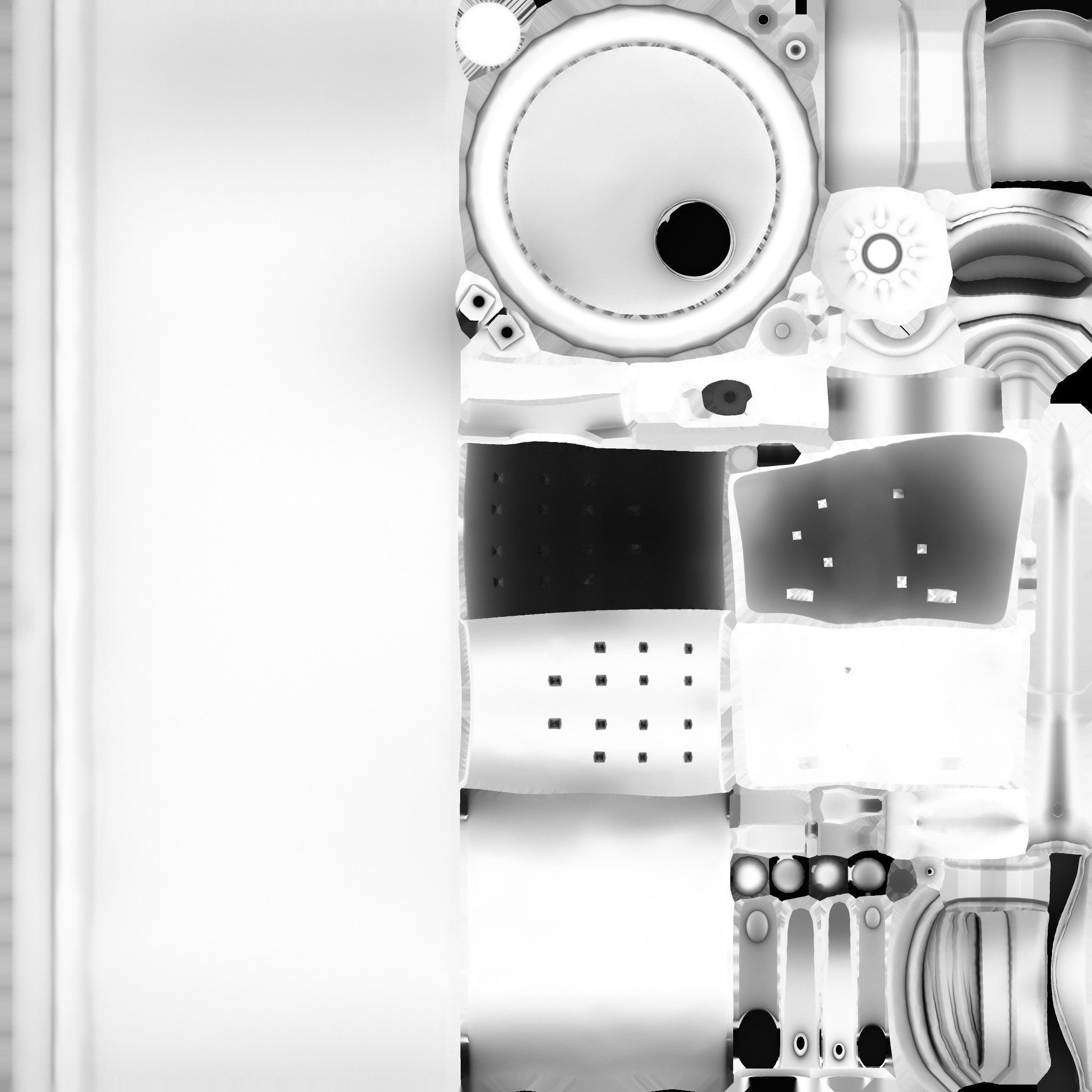 Torch gas lighter Low-poly 3D model_16