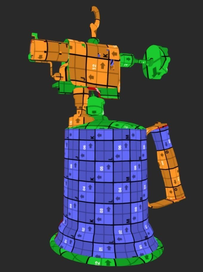 Torch gas lighter Low-poly 3D model_12