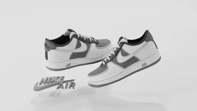 Nike Air Force One Grey Black