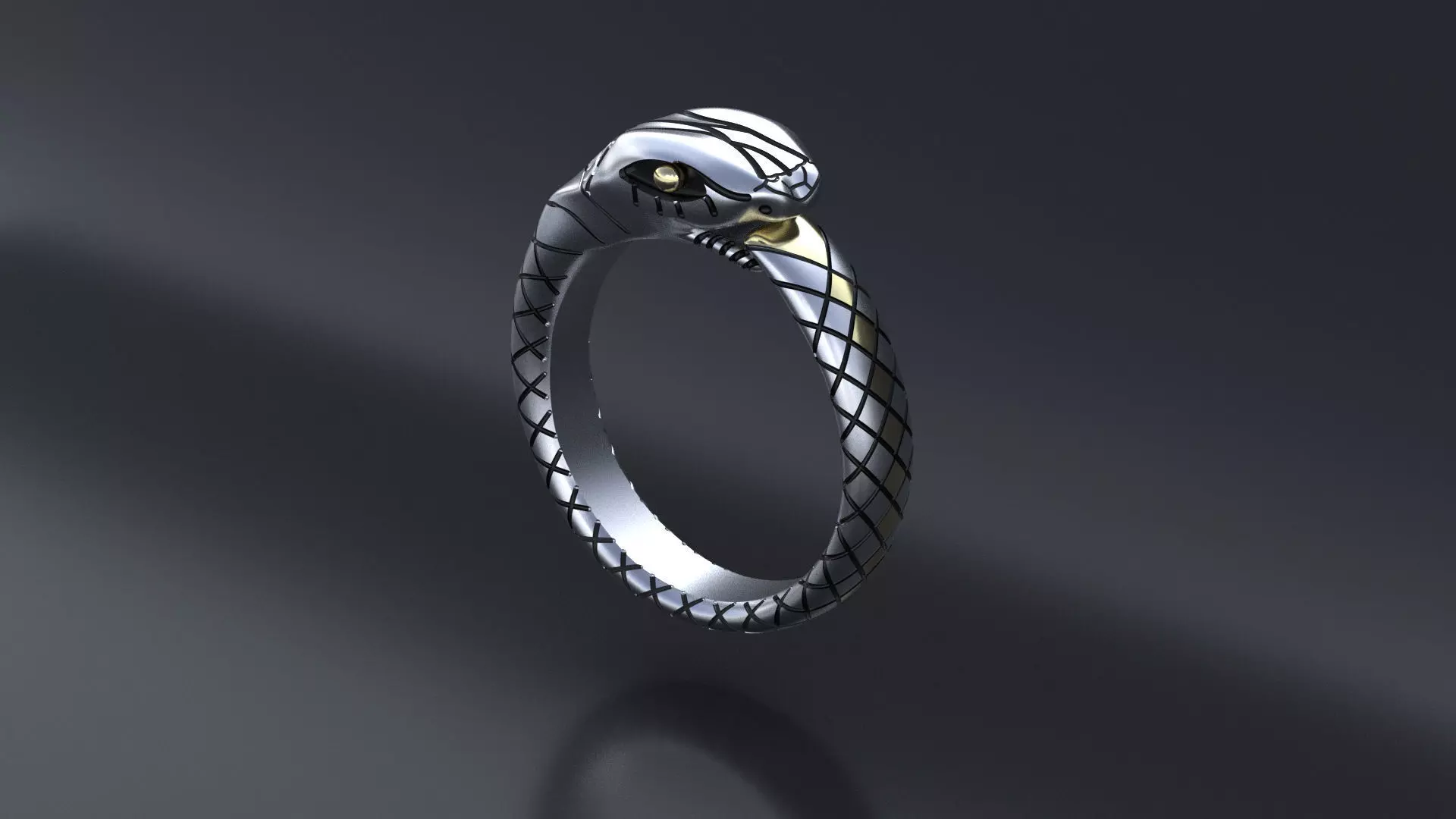 Uroboros Ring CNC model or 3D print model