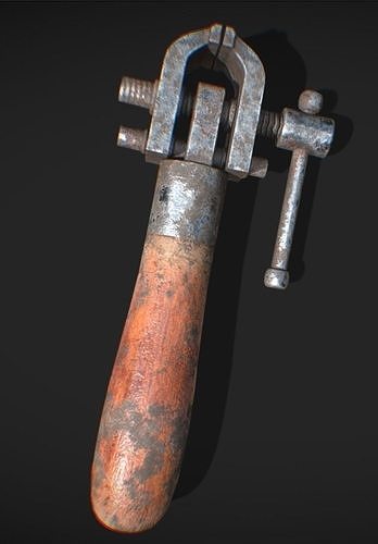 Morsa old hammer Low-poly 3D model