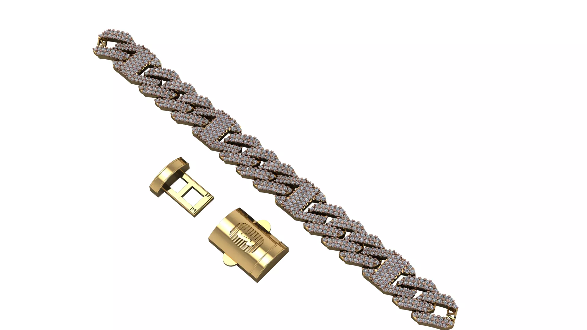 cuban chain luxury   3D print model_0