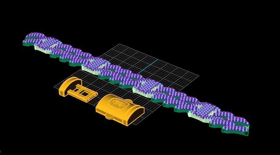 cuban chain luxury   3D print model_3