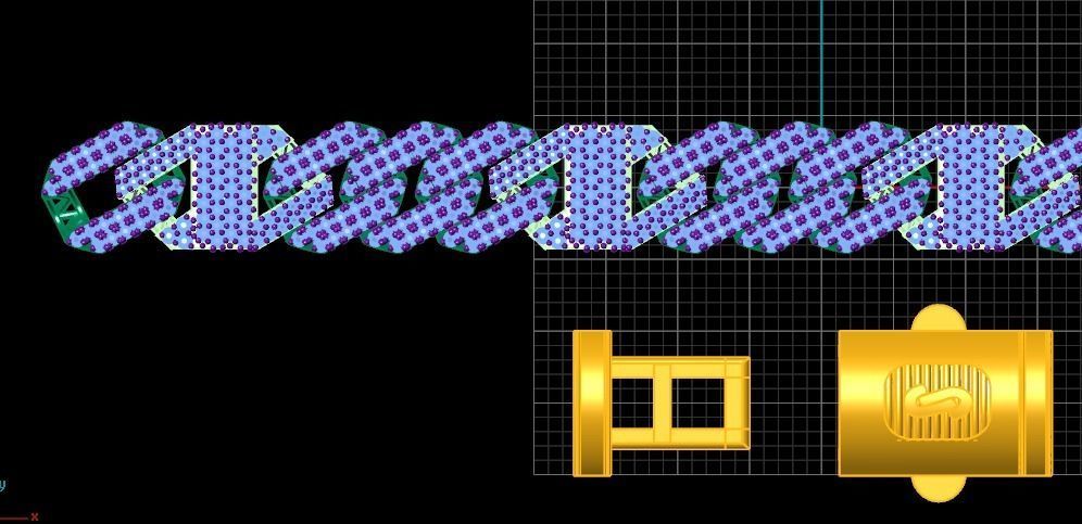 cuban chain luxury   3D print model_1