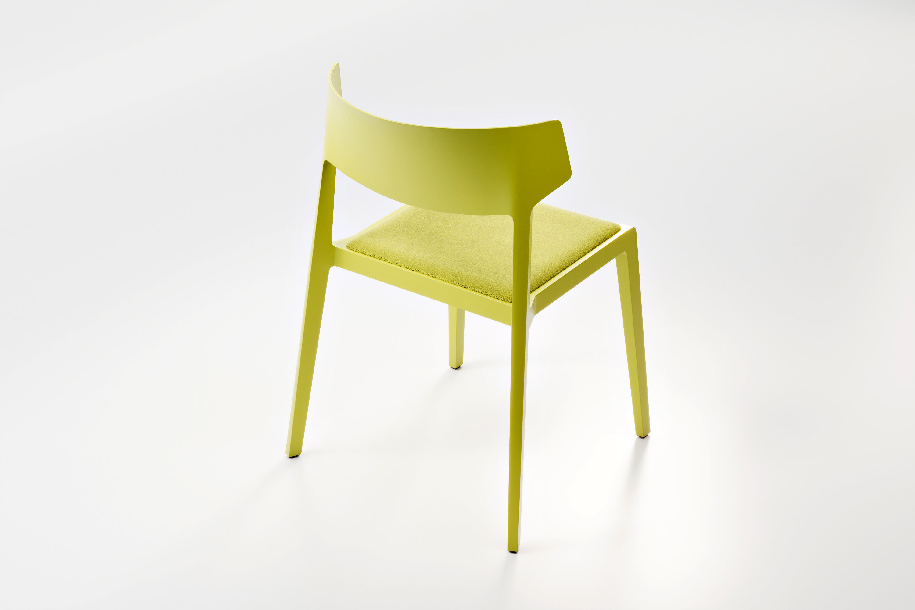 Actiu Wing Stackable Chair - Vintage Style for Collective Spaces 3D model_4
