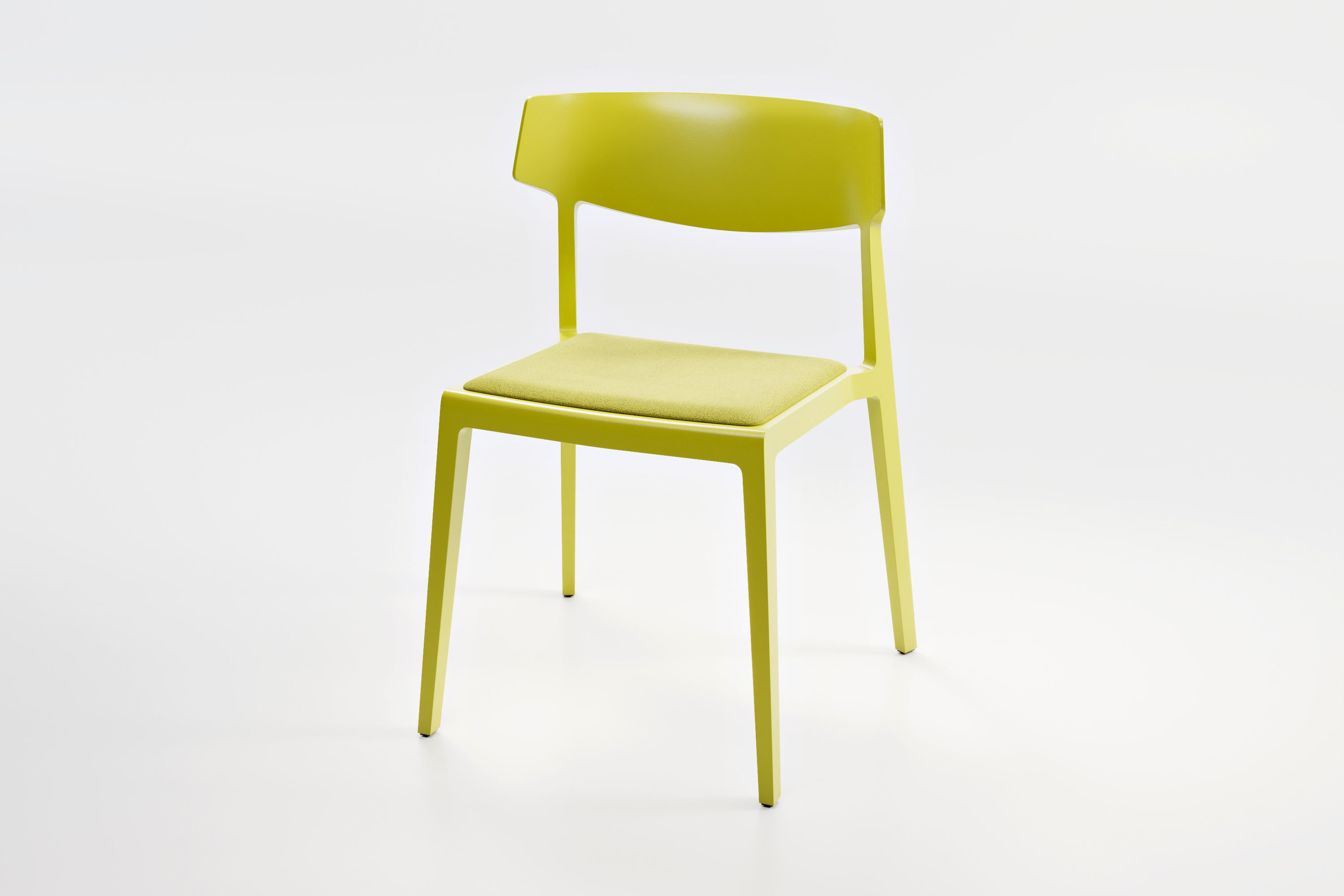 Actiu Wing Stackable Chair - Vintage Style for Collective Spaces 3D model_3