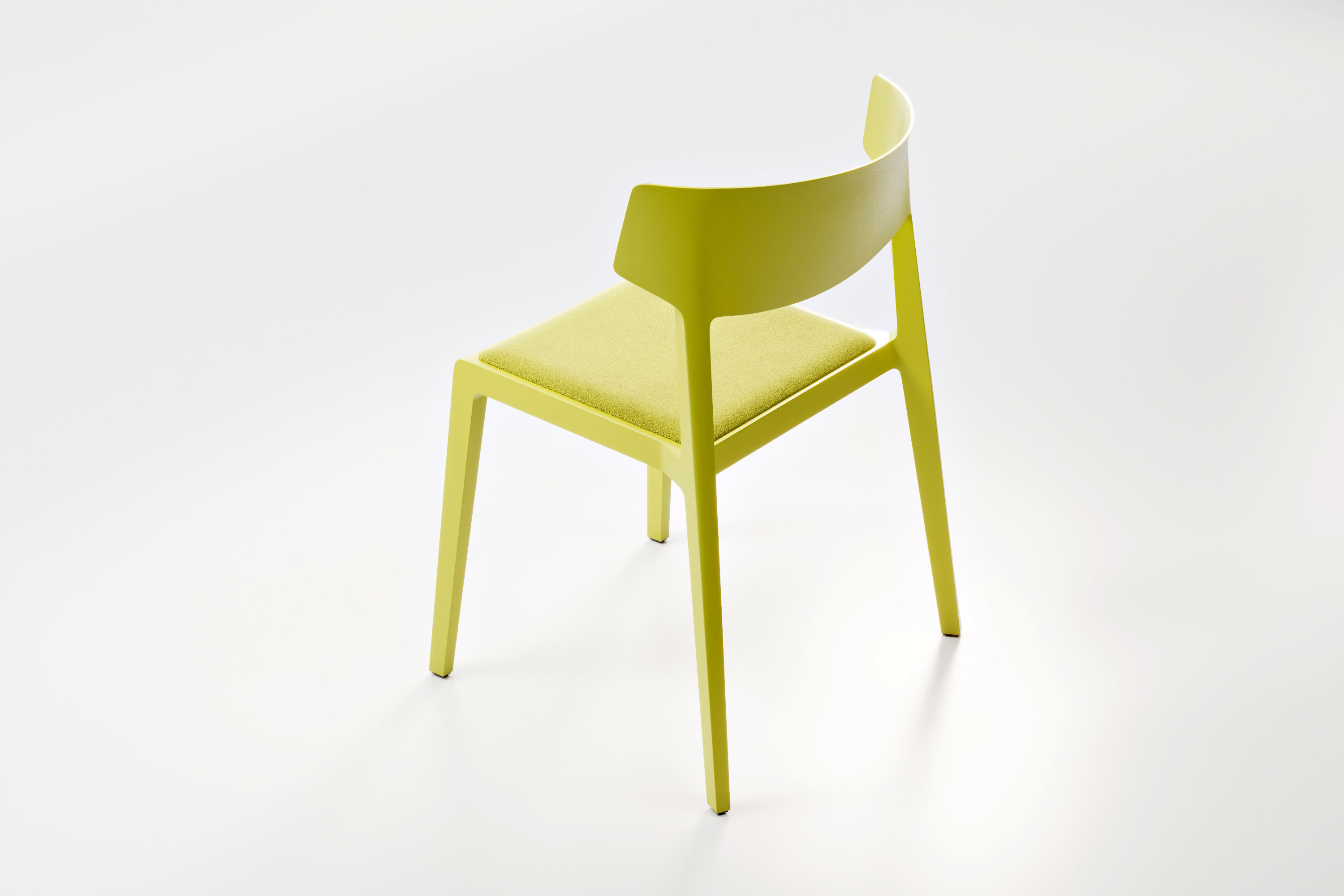 Actiu Wing Stackable Chair - Vintage Style for Collective Spaces 3D model_5