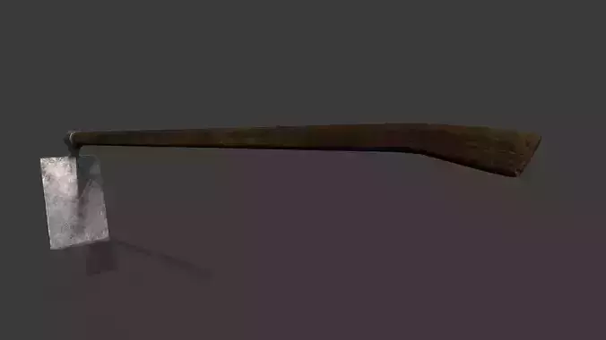 wood hoe 3D model