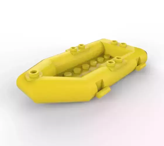 Lego Boat Inflatable Free 3D model