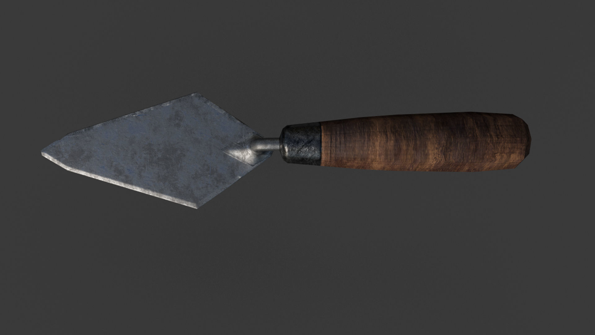 trowel shovel 3D model_4