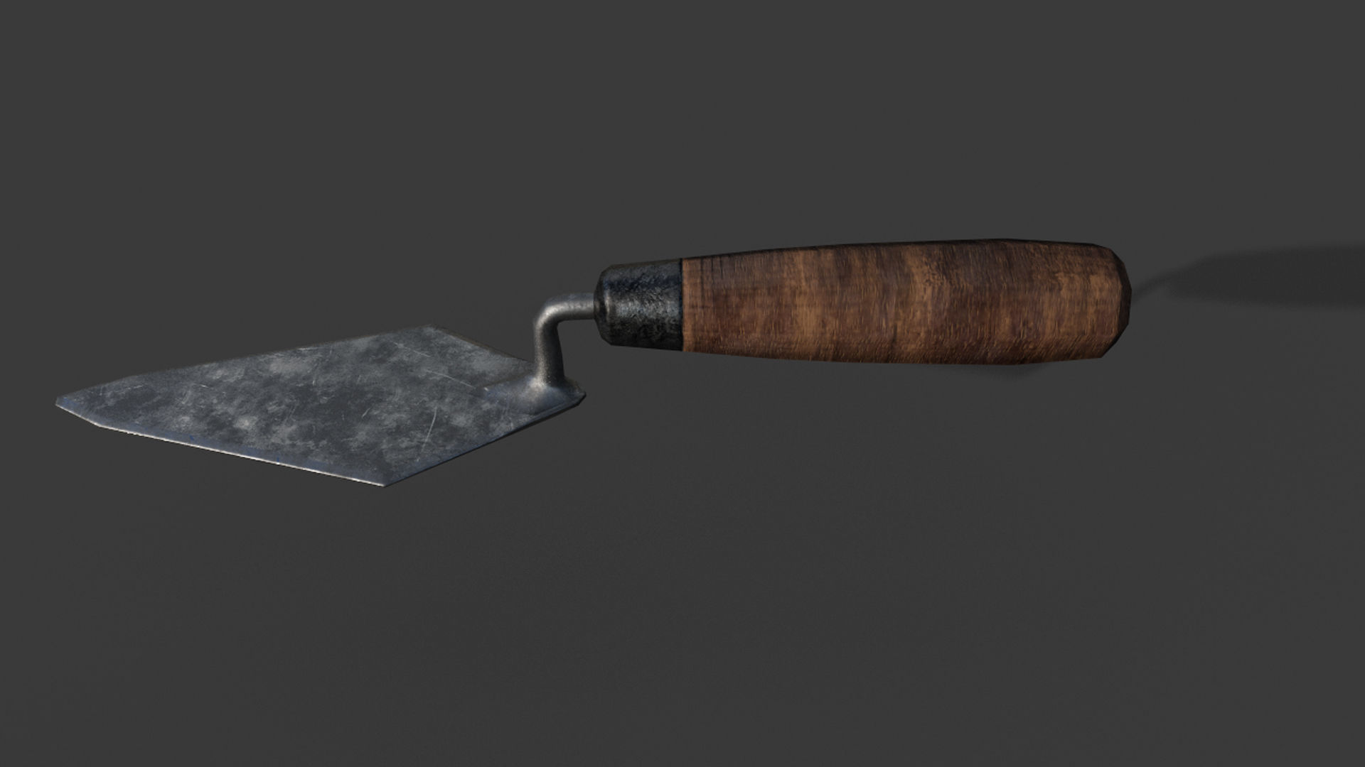 trowel shovel 3D model_2