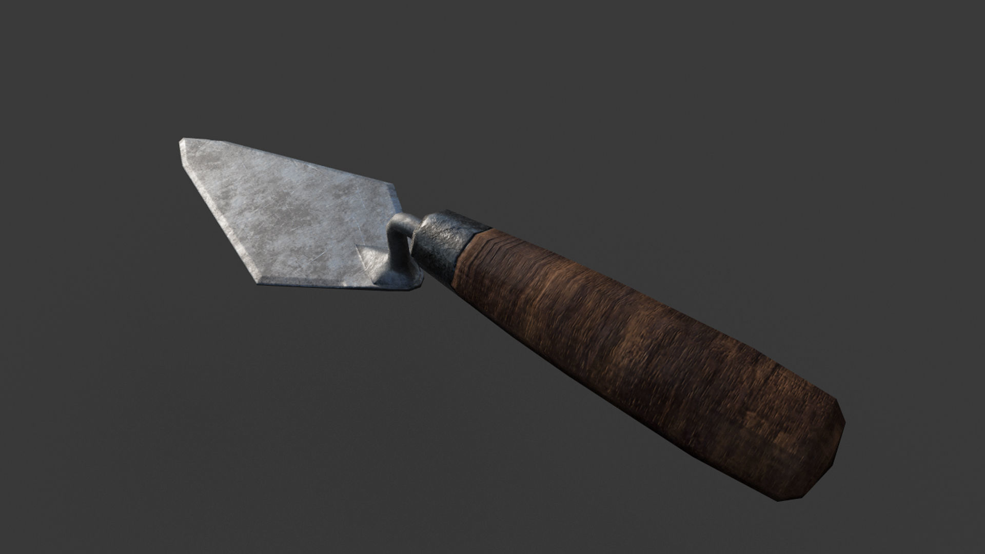 trowel shovel 3D model_3