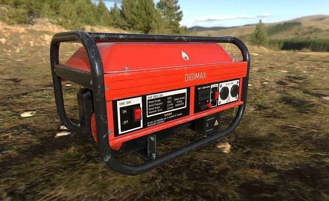 Military Grade - Portable Electricity Generator - Low Poly Low-poly 3D model