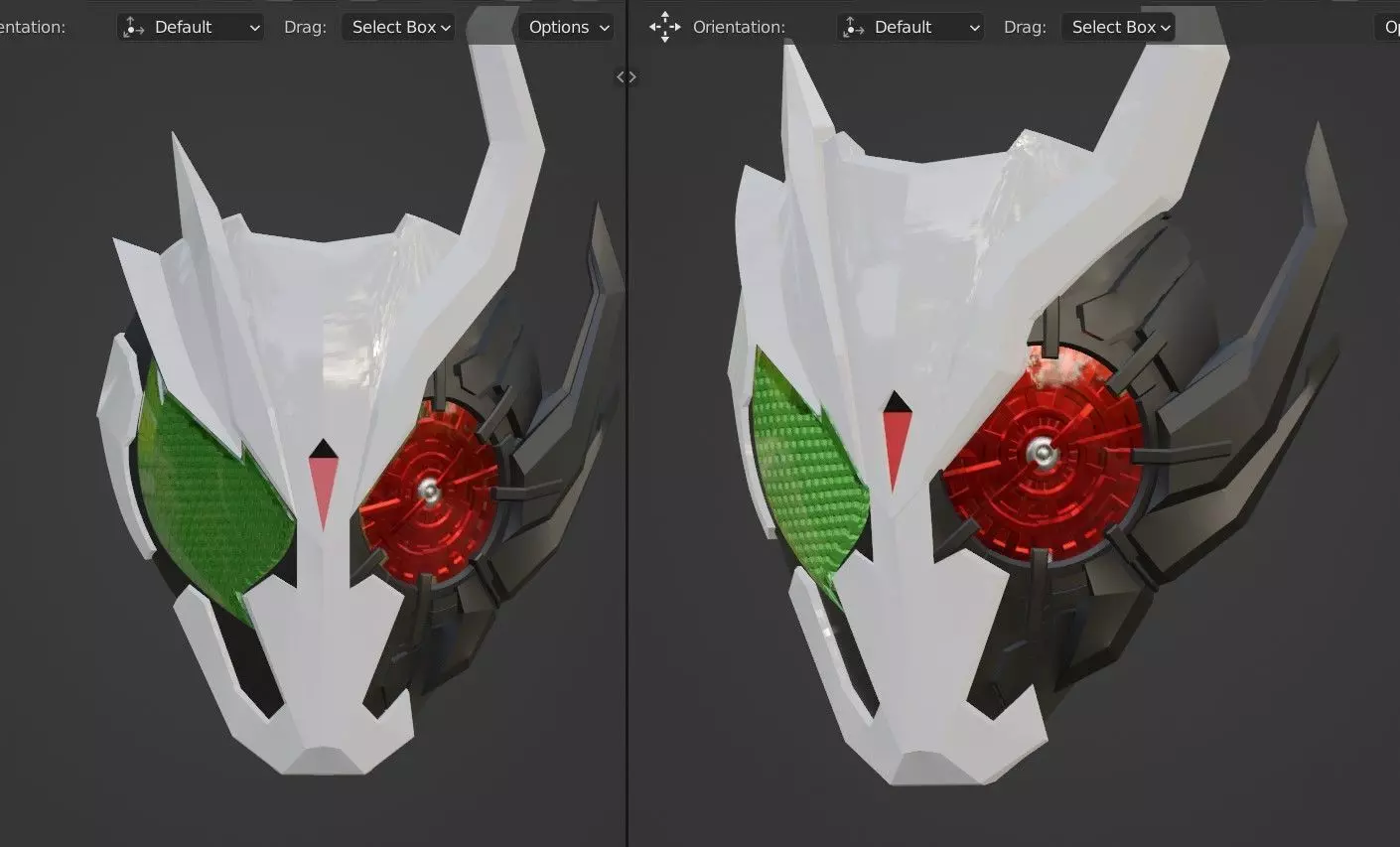 Kamen rider 01 Ark one 3D printable mask 3D print model_0