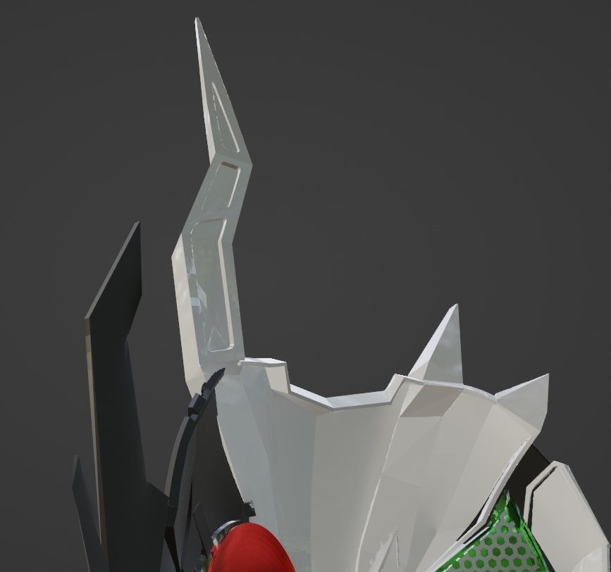 Kamen rider 01 Ark one 3D printable mask 3D print model_8