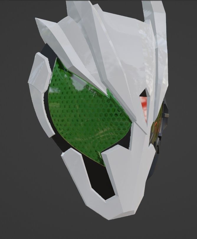 Kamen rider 01 Ark one 3D printable mask 3D print model_4