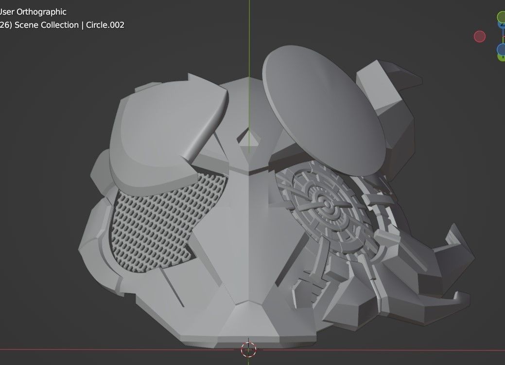 Kamen rider 01 Ark one 3D printable mask 3D print model_14