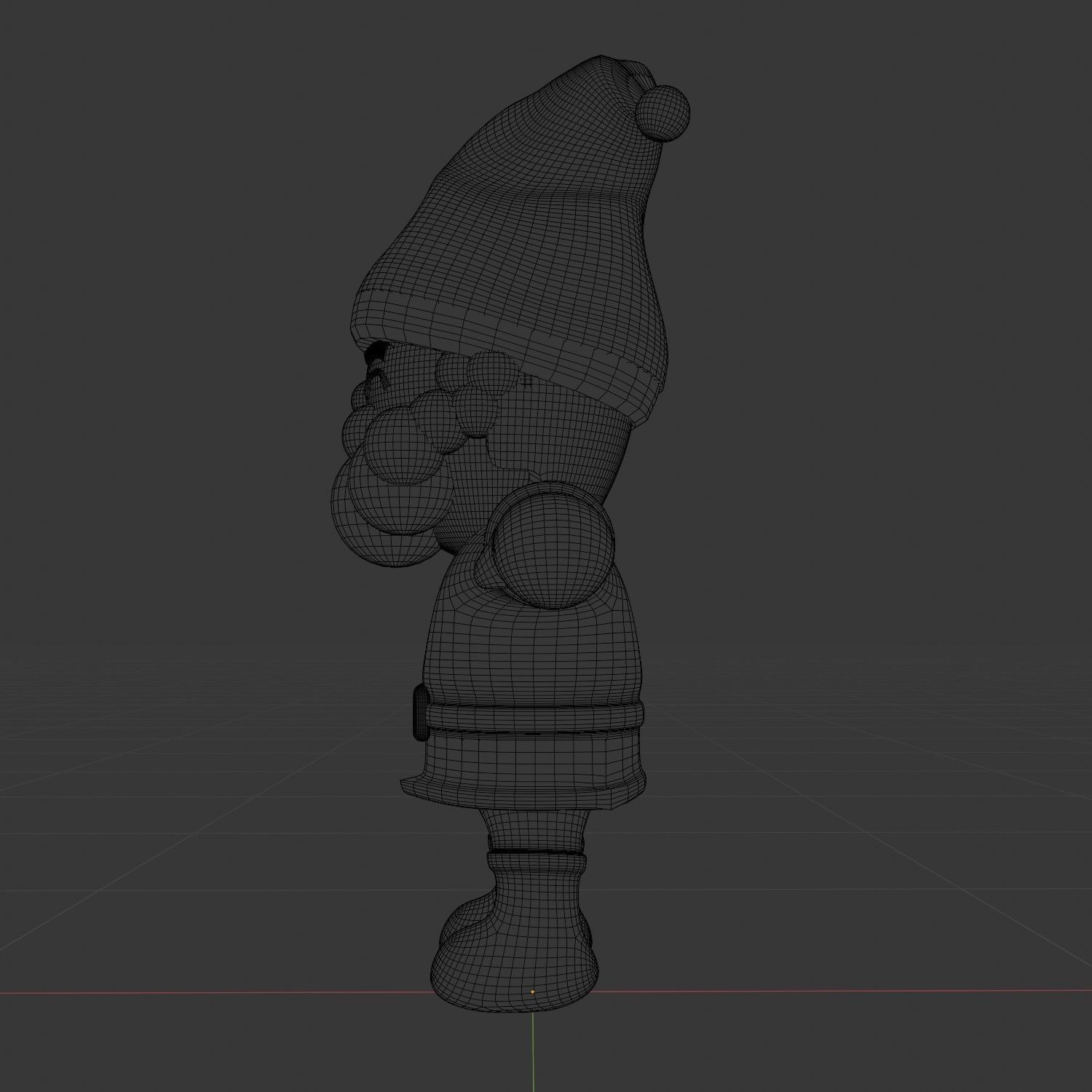 Christmas Santa Claus Cartoon Character Design Model With Rigged 3D model_11