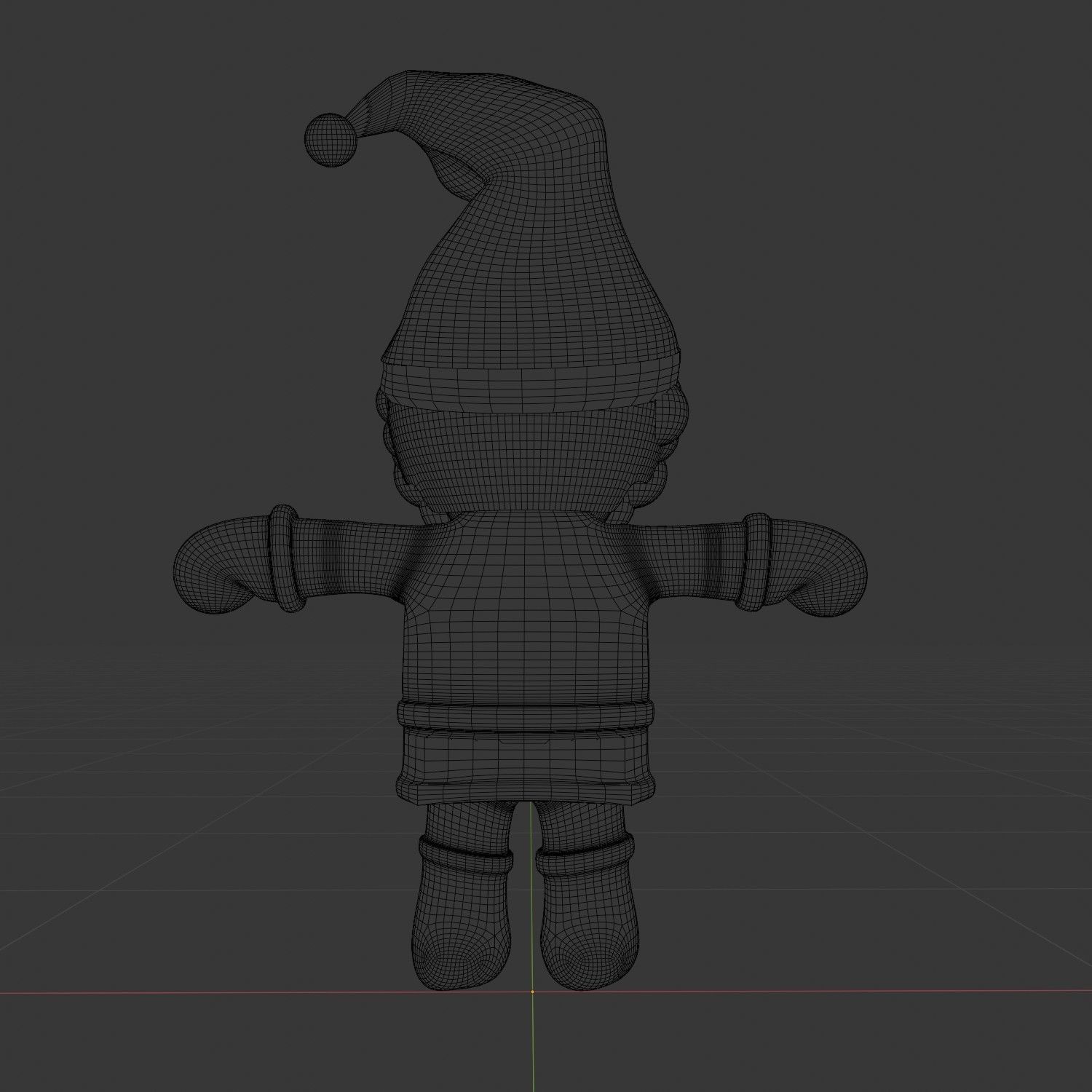 Christmas Santa Claus Cartoon Character Design Model With Rigged 3D model_14