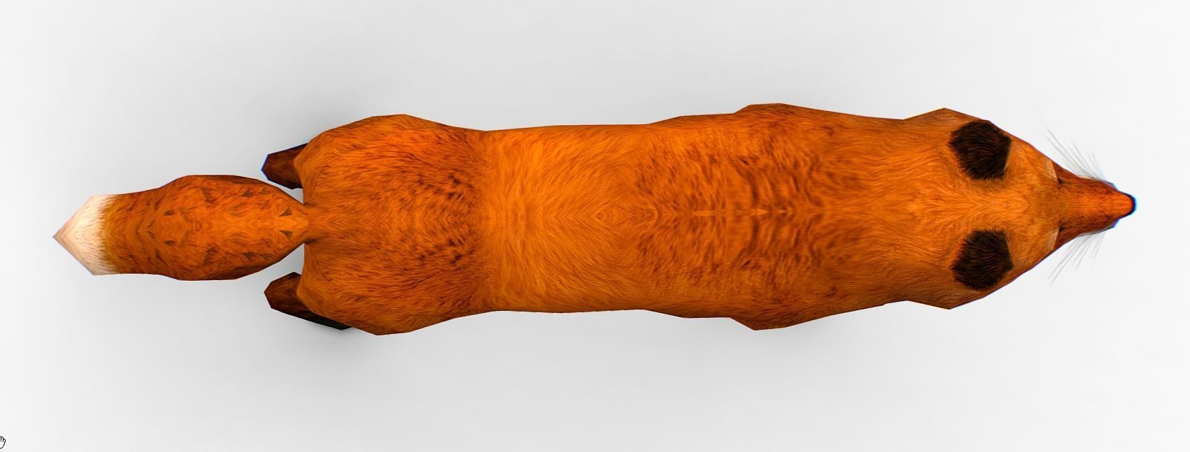 LowPoly Model Beautiful Red Fox Low-poly 3D model_4