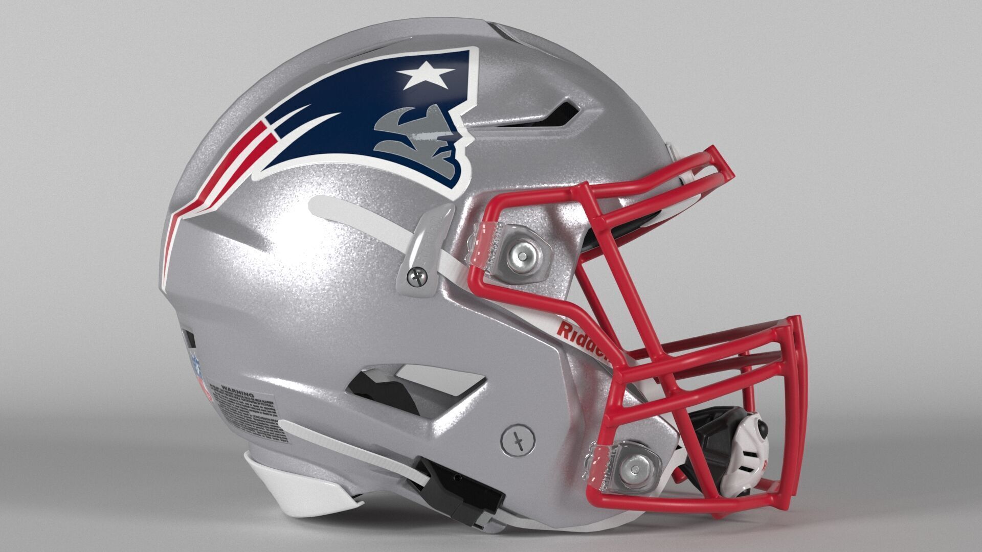 PATRIOTS NEW ENGLAND Helmet Football AFC East PBR updated 2025 3D model_2
