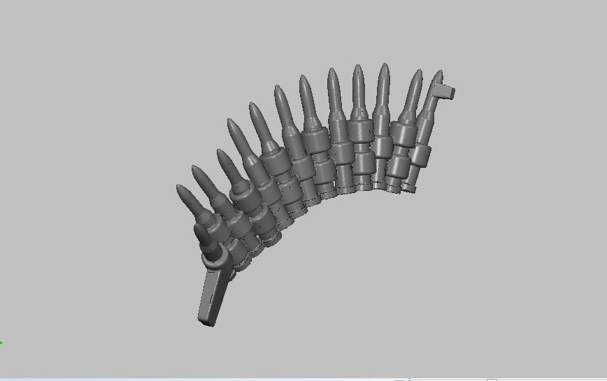 Bullets group of 3D print model_1