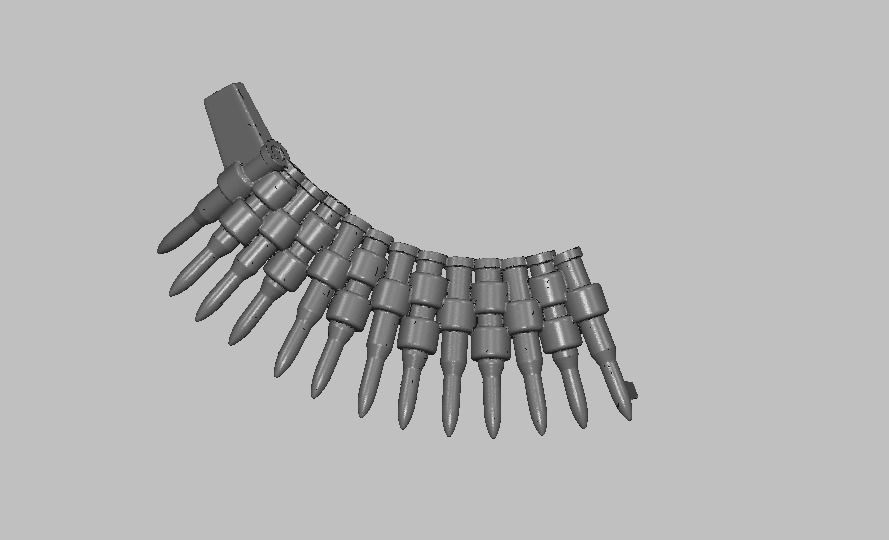 Bullets group of 3D print model_2
