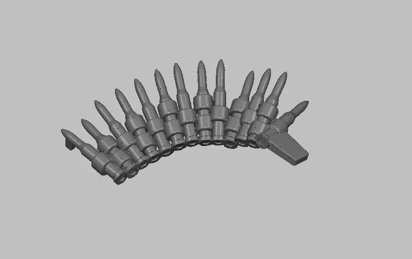 Bullets group of 3D print model_0