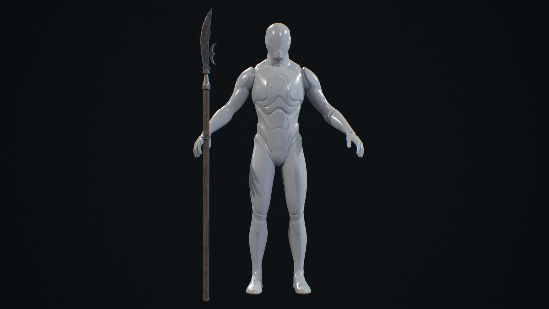 Medieval Weapon Fauchard -PBR- Game Ready Low-poly 3D model_6