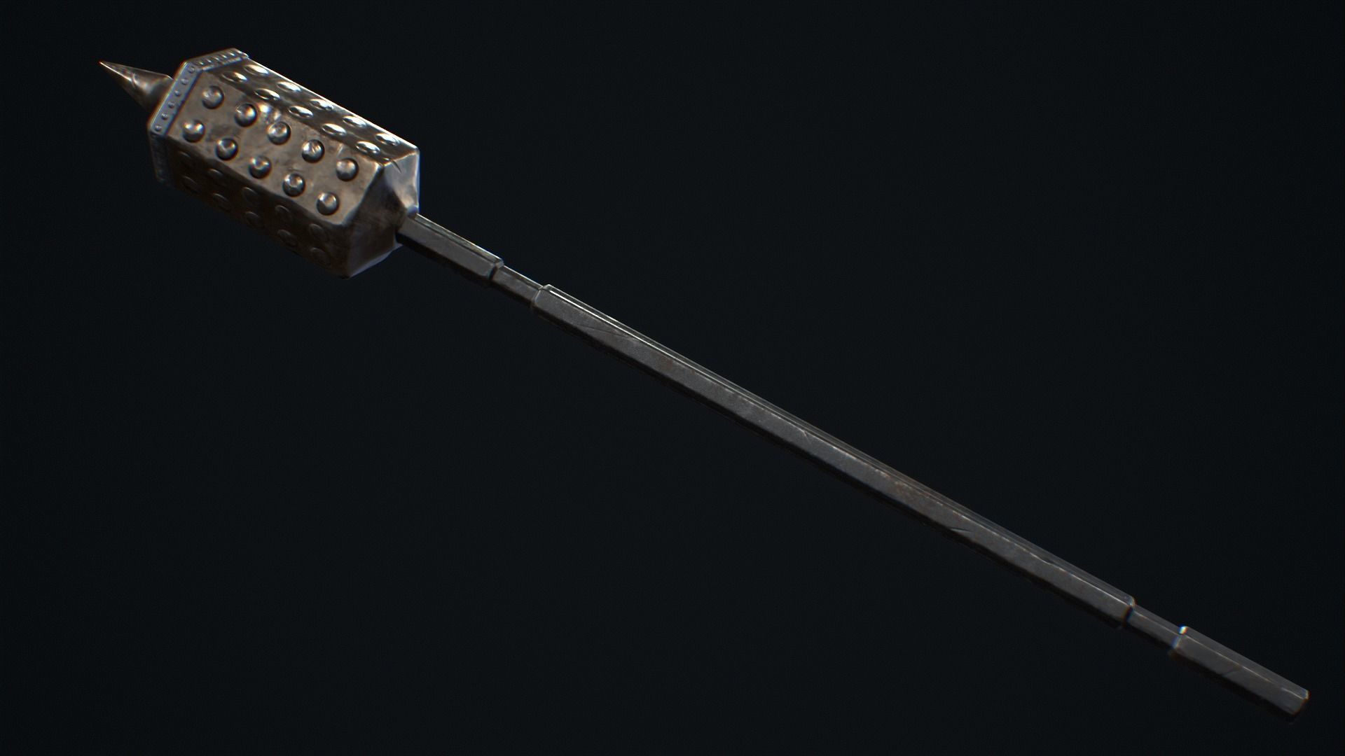 Medieval Weapon Mace -PBR- Game Ready Low-poly 3D model_1